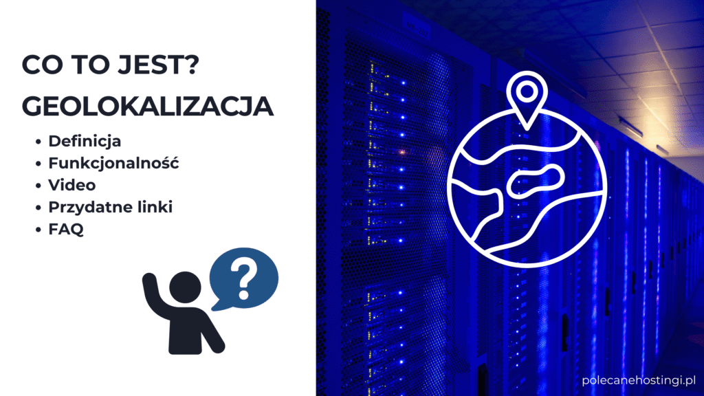 Informacje o geolokalizacji serwera i funkcjach